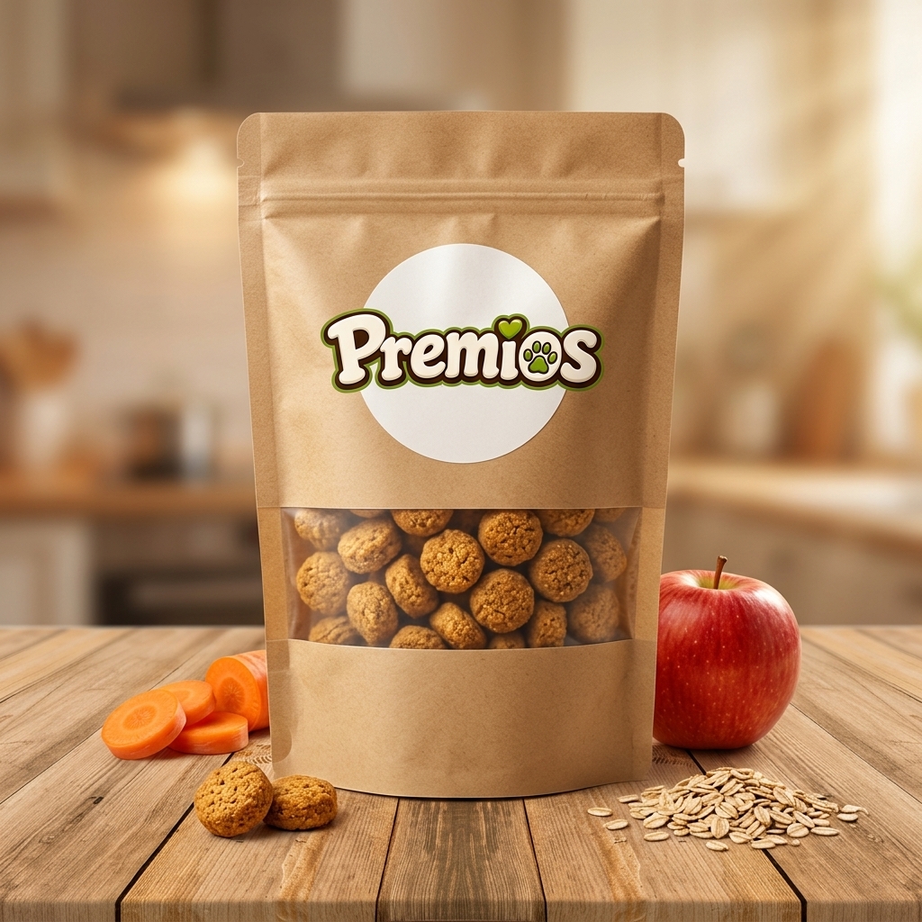 Presentación ecológica de croquetas saludables Premios